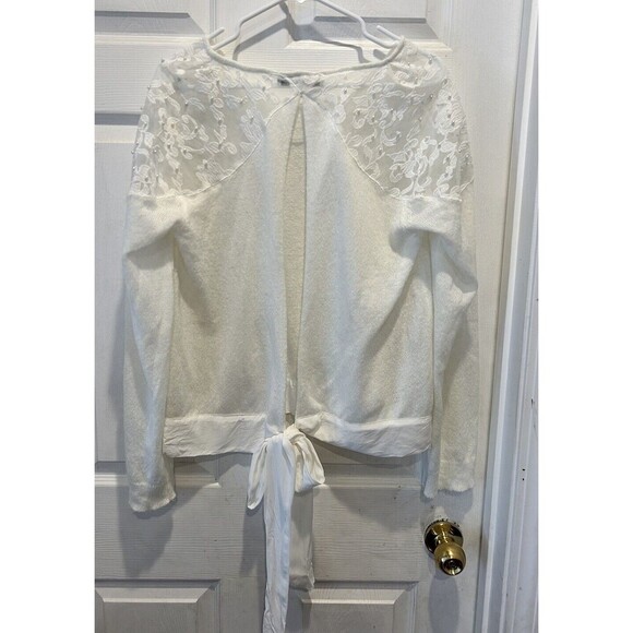 LC Lauren Conrad Runway Collection Lace Open Back Sweater  XL  Holiday‎ Party - Picture 8 of 11